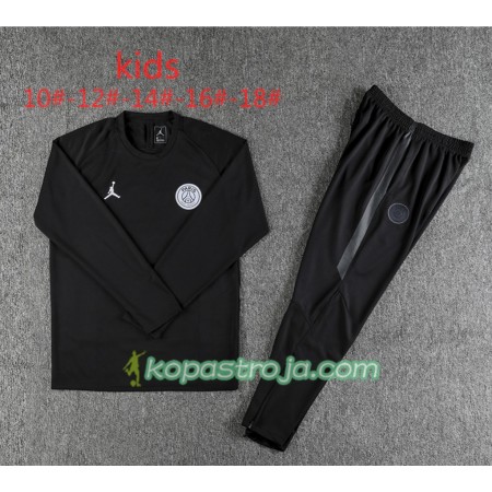 PSG Barn Tränings Sweatshirtställ Jordan Svart 2018/19